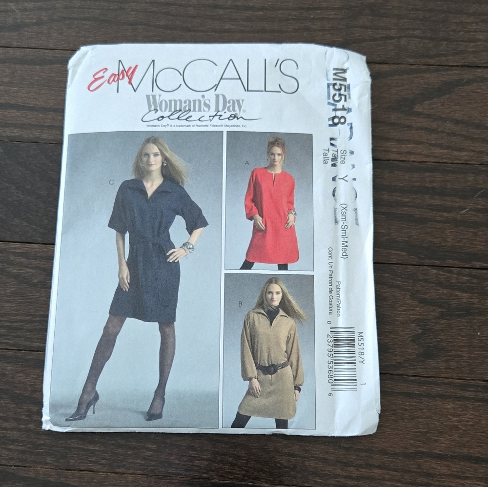 McCall's WOMEN'S Dress / TUNIC pattern